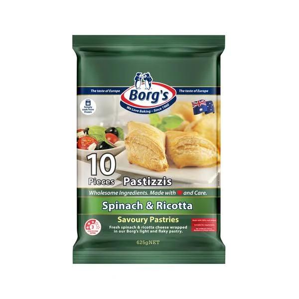 Borg's Pastizzi Spinach Ricotta 625g