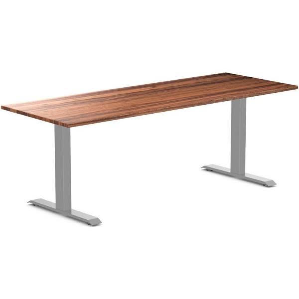 Desky Zero Hardwood Office Desk - Walnut / 2000x750mm / Grey