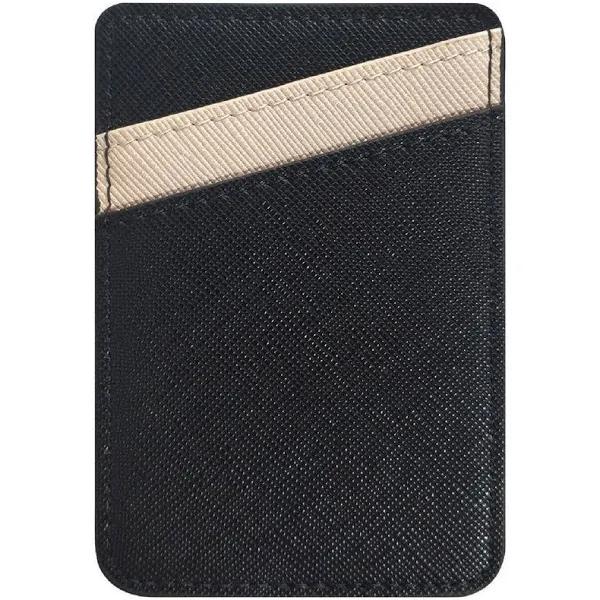 Otto Phone Card Holder Black and Beige