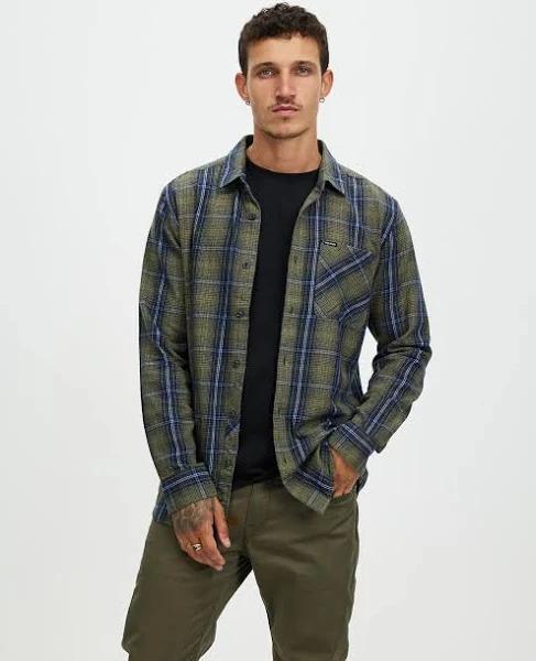 Volcom - Heavy Twills Flannel LS - Old Mill - Size 2XL