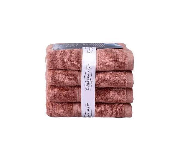 4PK Ultimate Alanya Turkish Cotton Hand Towel 550GSM Highly Absorbant Clay