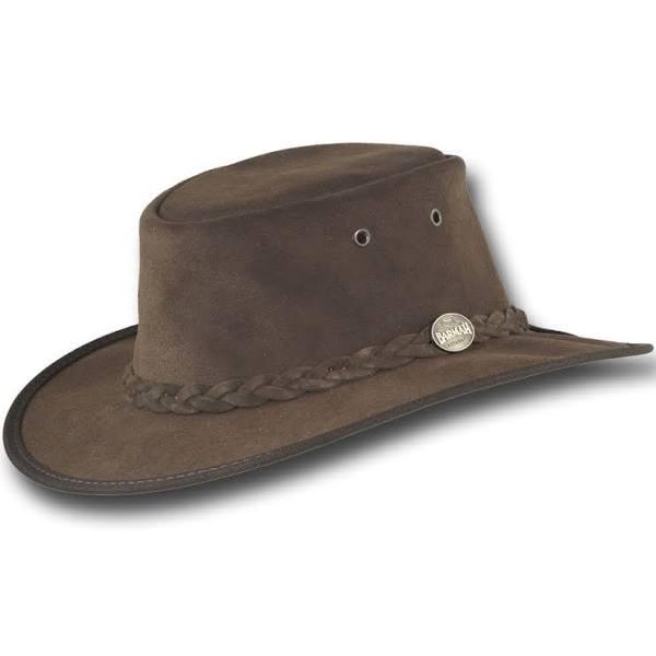 Barmah 1061 Foldaway Suede Hat L / Royal Brown