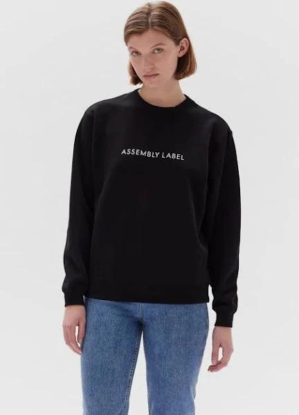 Assembly Label - Women's Logo Fleece Jumper - True Black - Size: 10