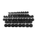 1-25KG Rubber Hex Dumbbell Set