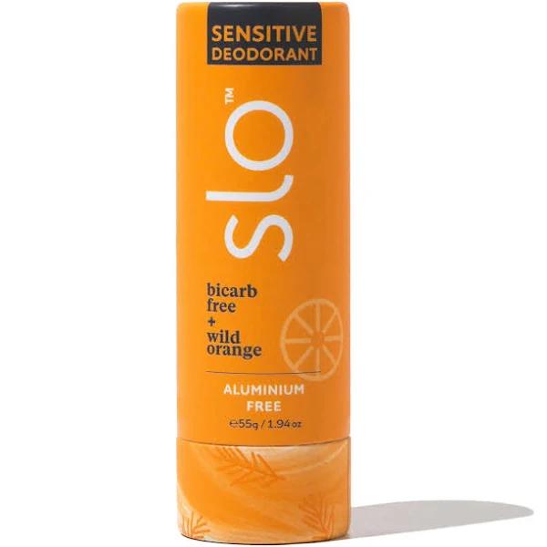 Slo Natural Beauty Sensitive Deodorant Stick Bicarb Free + Wild Orange 55g