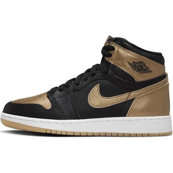 Air Jordan 1 Retro High OG GS 'Black Metallic Gold' 5.5Y