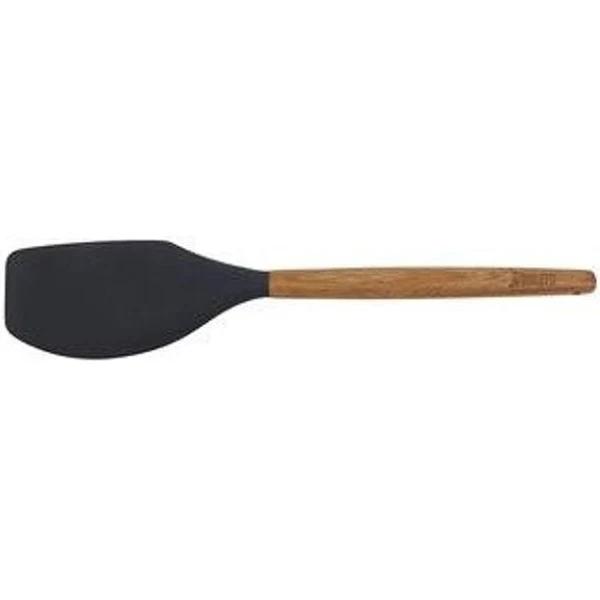 St. Clare Silicone Spatula With Acacia Handle Black