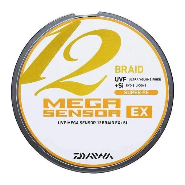 Daiwa PE Line UVF Mega Sensor 12 Braid EX+Si No. 0.8-6, 150/200/300 M, 5 Colors (with Color Marking)