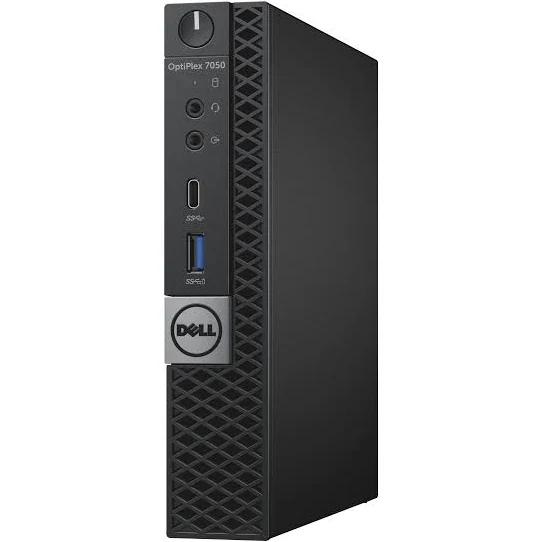 Dell OptiPlex 7050 Micro Desktop Computer N007O7050MFFAU i5-7500T, 8GB, 128GB SSD, Wl-Acn, W10P, 3YOS