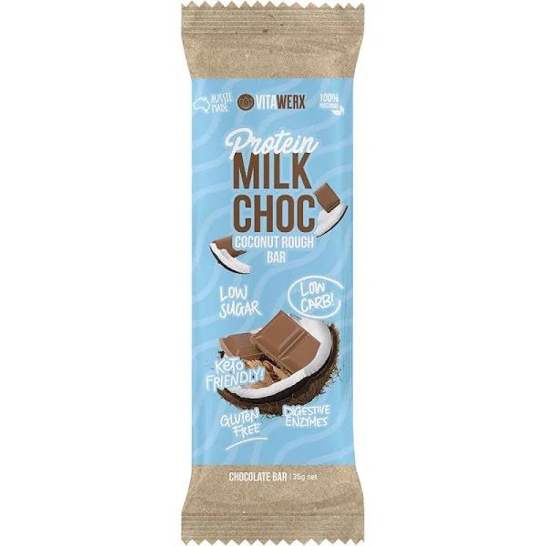 Vitawerx - Milk Chocolate Coconut Rough Bar 35g