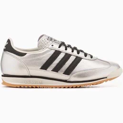 adidas-SL 72 OG Shoes-Women-Silver Metallic / Core Black / Off White-5.5