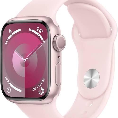 Apple Watch Series 9 41mm Pink Aluminium Case With Light Pink Sport Band - S/M - GPS