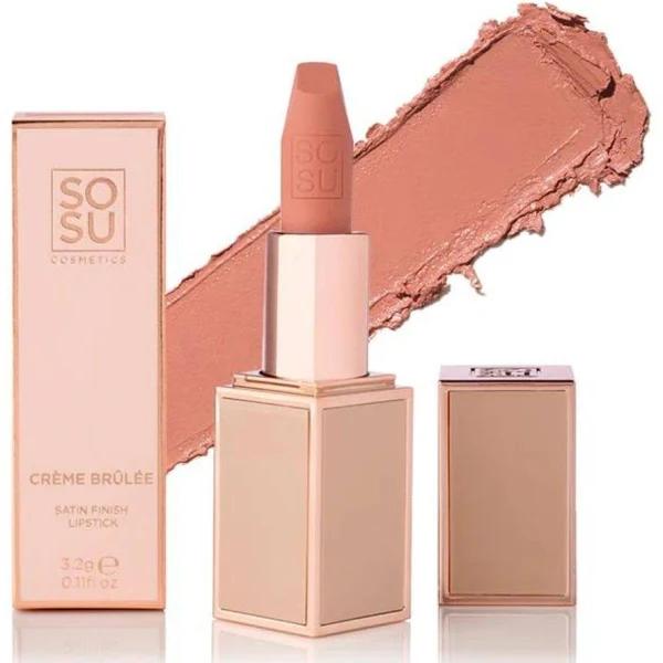 SOSU Cosmetics Matte Finish Lipstick Creme Brulee