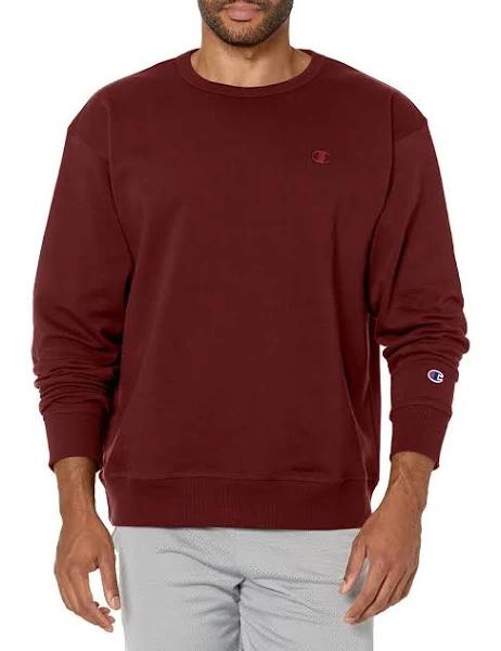 Champion Men's Powerblend Fleece Sweatshirt - Maroon