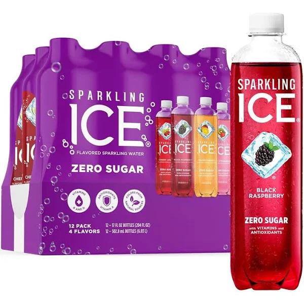 Sparkling Ice Purple Variety Pack Flavored Water Zero Sugar 17 Fl Oz,