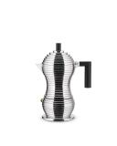 Alessi - Black Pulcina Espresso Coffee Maker 3 Cup