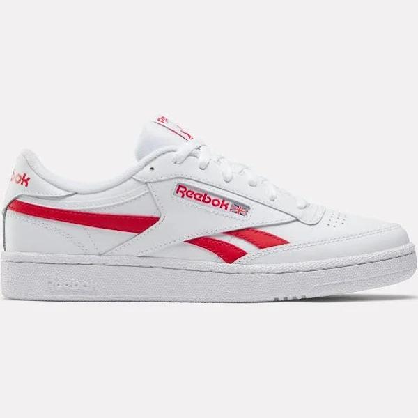 Reebok Club C Revenge Sneakers in White and Red