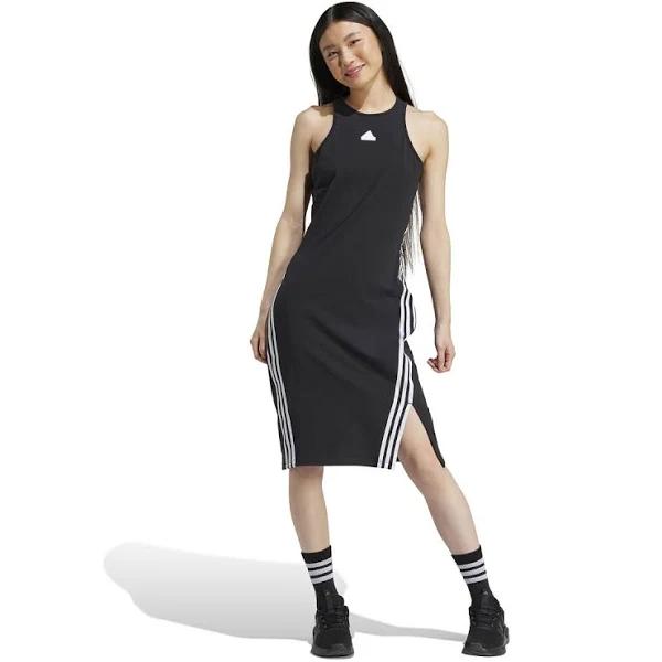 adidas-Future Icons 3-Stripes Dress-Women-Black / White-M