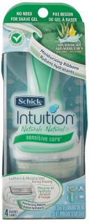 Schick, Intuition, Sensitive Care, Organic Aloe, 1 Razor, 2 Cartridges