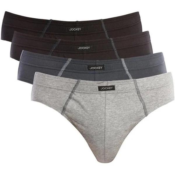 Jockey Cotton Brief (4 Pack) 100% Cotton A3 Assorted / 3XL