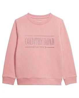 Country Road Verified Australian Heritage Sweat Rgold Dust Pink in Size 2 | 100% Cotton