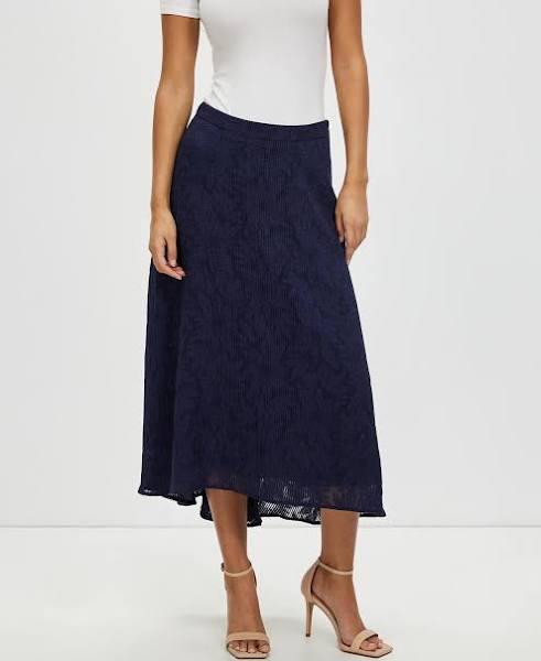 David Lawrence Mannie Midi Skirt in Blue 12