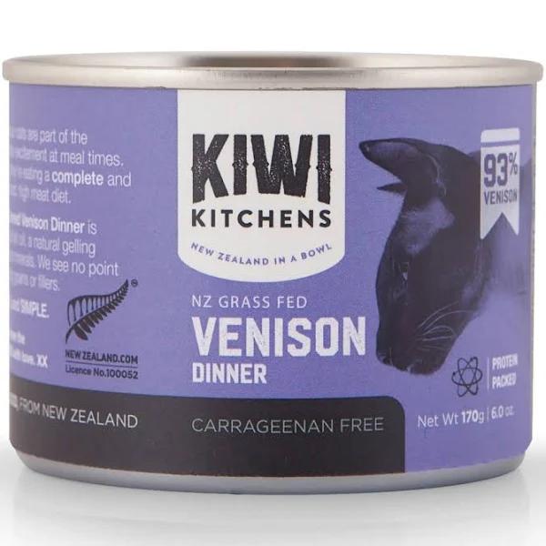 Kiwi Kitchens Venison Dinner Wet Cat Food, 24x85g