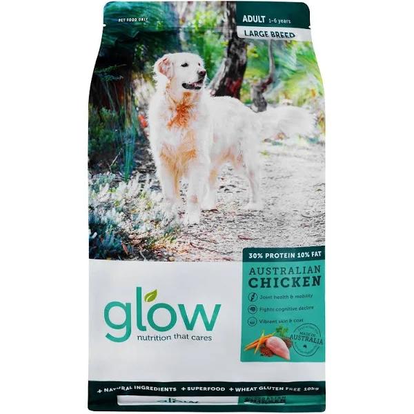 Glow Adult Large Breed Australian Chicken Dry Dog Food - 10kg