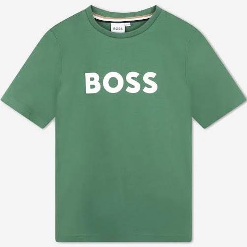 BOSS-Boys Green Logo T-Shirt