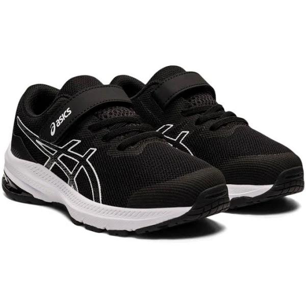 ASICS GT 1000 11PS Velcro - Black White 3 / Black White