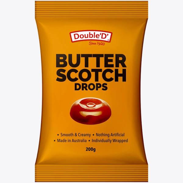 Double D Butterscotch Drops 200g