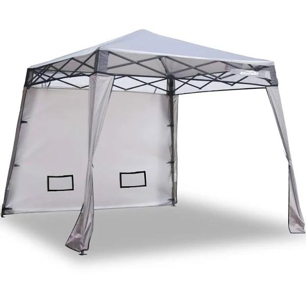 Ezyfast Elegant Pop Up Beach Shelter, Ultra Compact Portable Instant Canopy Tent With Back Wall and Carry Bag, Sports Cabana For Hiking, Camping,