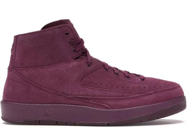 Air Jordan 2 Retro Decon Bordeaux Shoes - Size 10 - Bordeaux/Bordeaux