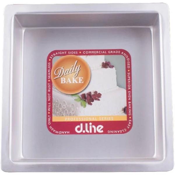 Dline Anodised Cake Pan Square 20cm/8