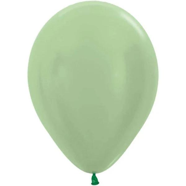 Sempertex 12cm Satin Pearl Green Latex Balloons 430, 50pk