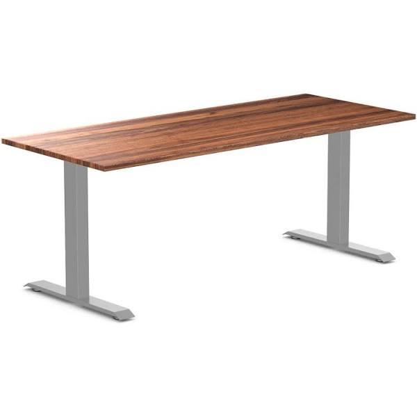 Desky Zero Hardwood Office Desk - Walnut / 1800x750mm / Grey