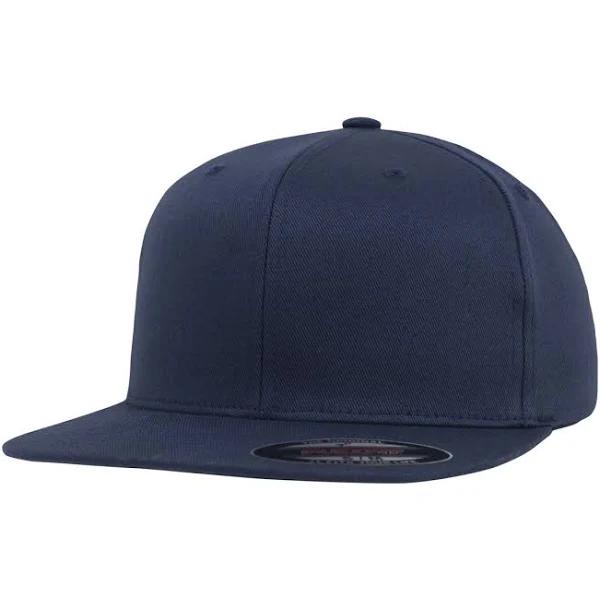 Flexfit Flat Visor Fitted Cap - Navy