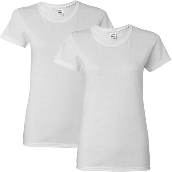 Gildan Heavy Cotton Women's Short Sleeve T-Shirt - Pack of 2