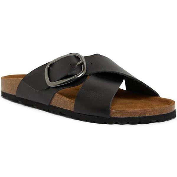 Sandler Fiji Sandals in Black Leather Black 38