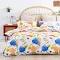 Dreamaker 100% Cotton Sateen Quilt Cover Set Lily in Orange Print King Single