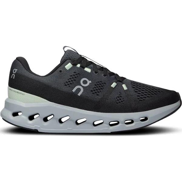 On Women's Cloudsurfer Road Running Shoe in Iron/Glacier, Size: 10.5, Recycled Polyester