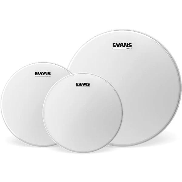 Evans UV2 Coated Fusion Tom Pack - 10" 12" 14"