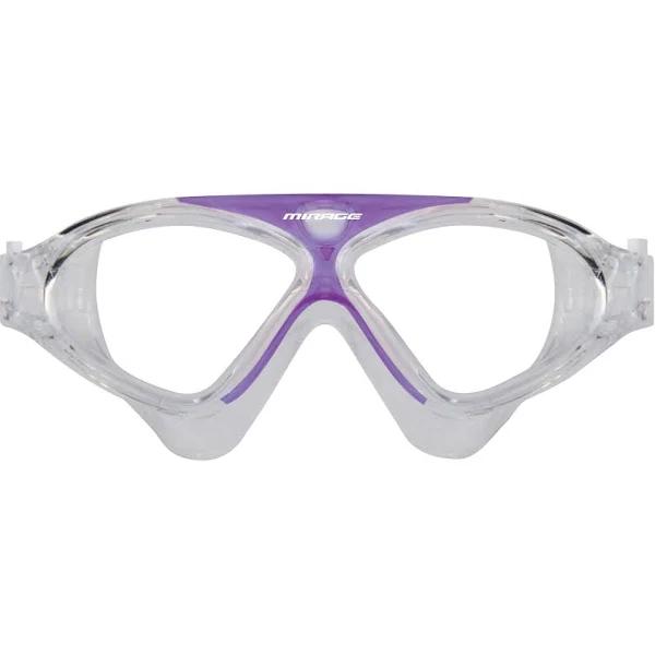 Mirage Lethal Adult Swim Goggles - Clear/Purple