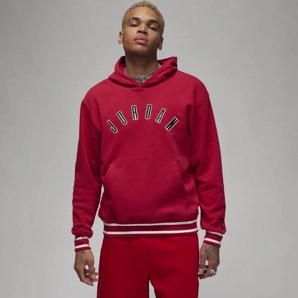 Jordan Flight MVP Men's Fleece Pullover Hoodie - Red