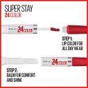 Maybelline Superstay 24 2-Step Liquid Lipstick Makeup, Relentless Ruby