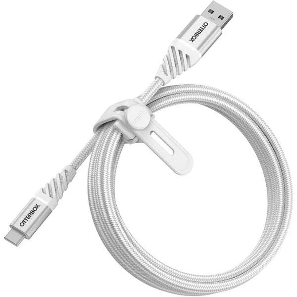 OtterBox USB-C to USB-A Cable 2m - Premium - Cloud White