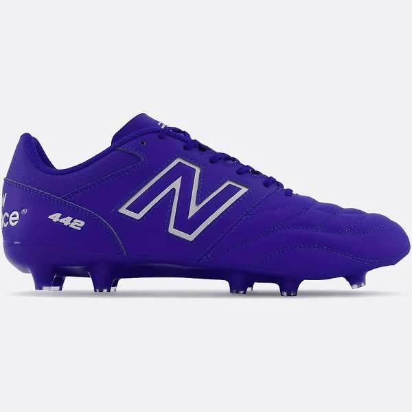 New Balance Men's 442 V2 Team FG Soccer Cleats, 12.5 Wide / Blue/White