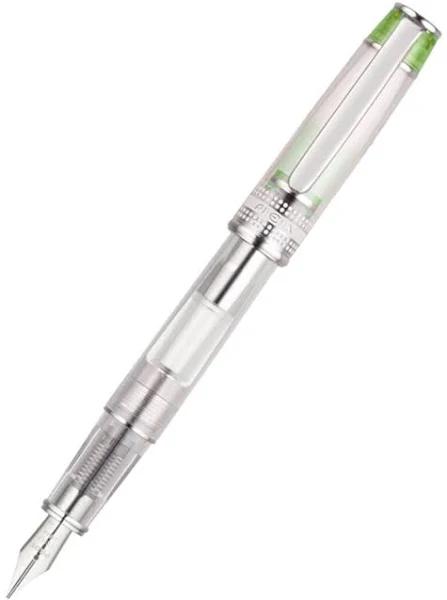 Pilot 637305 FPRN-350R-M-TLG Prera Transparent Fountain Pen Light Green Barrel Medium Nib