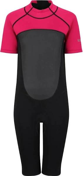 Regatta Womens/Ladies Shorty Wetsuit Black/Dark Cerise 10 UK - 12 UK