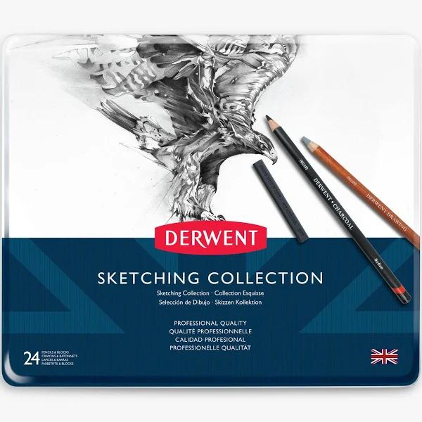 Derwent Sketching Collection Mixed Media Tin 24